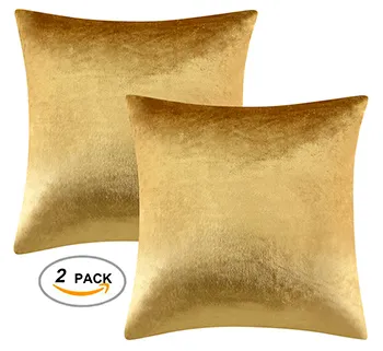 2-packs gouden decoratieve kussenshoezen hoezen voor slaapbank bank moderne luxe effen fluweel huiskussenhoezen zilver 22060314m