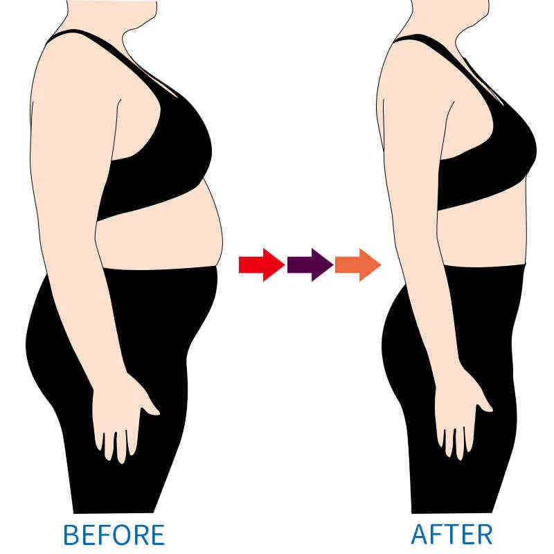 Waist Trainer Weight Loss Slim Vest Woman Tummy Slimming Sheath Body Shaper Shapewear Latex Belly Shapers Corset L220802