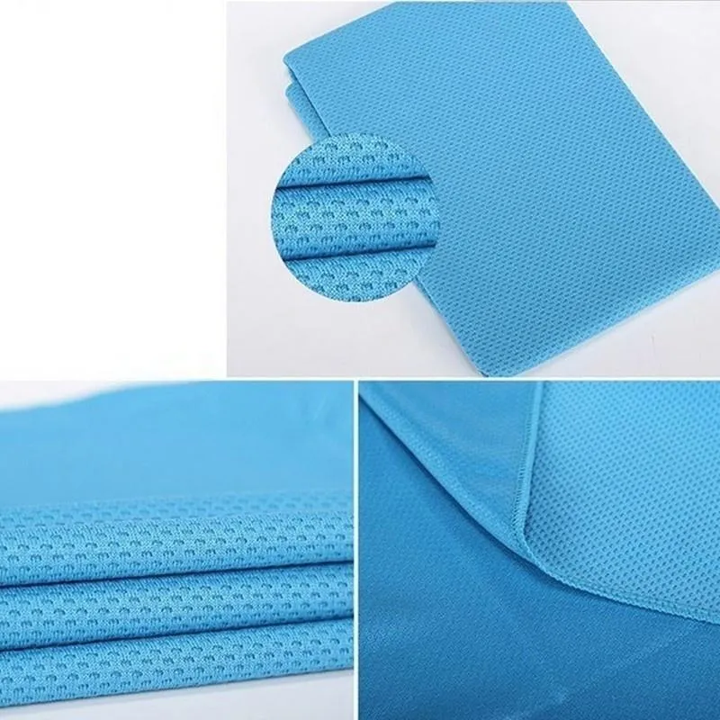 Outdoor Fitness Climbing Yoga Exercise Rapid Cooling Sports Towel Microfiber Fabric Quick-Dry Physical Cooling Ice Towels 0714