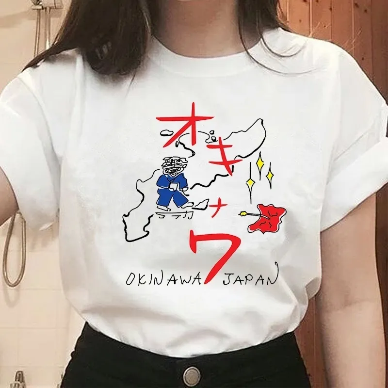 Style japonais Kill Bill Okinawa Graphic Tee Années 90 Mode Quentin Tarantino Kawaii Mignon Casual Films drôles Unisexe Femmes T-Shirt 220511