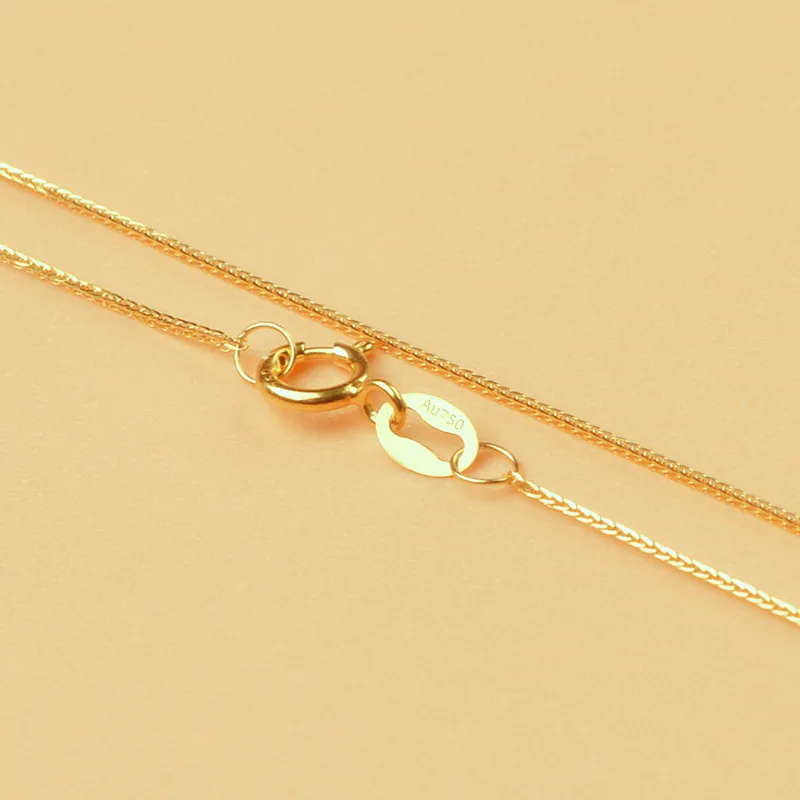 Zhixi Real 18K Gold Gold Chopin Collar Au750 Boda de joyas finas para el regalo de bodas femenino 220715