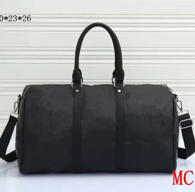 Duffle Bag Classic 45 50 55 Travel Bagage Handväska läder Crossbody Totes axelväskor Mense Womens Handbags188f