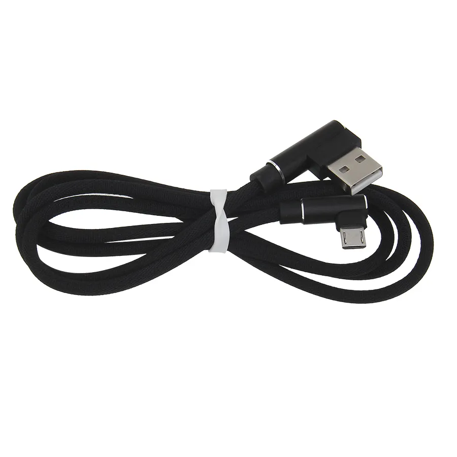 Cavo di tipo C Cavi dati Micro USB Cavo di ricarica rapida da 90 gradi 1m 2m 3m cavo caricabatterie telefono cellulare Android