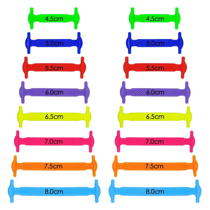 Set Silicone Elastic Shoelaces Special No Tie Shoelace Lacing Kids Adult Sneakers Quick Shoe Lace Rubber Zapatillas 220713