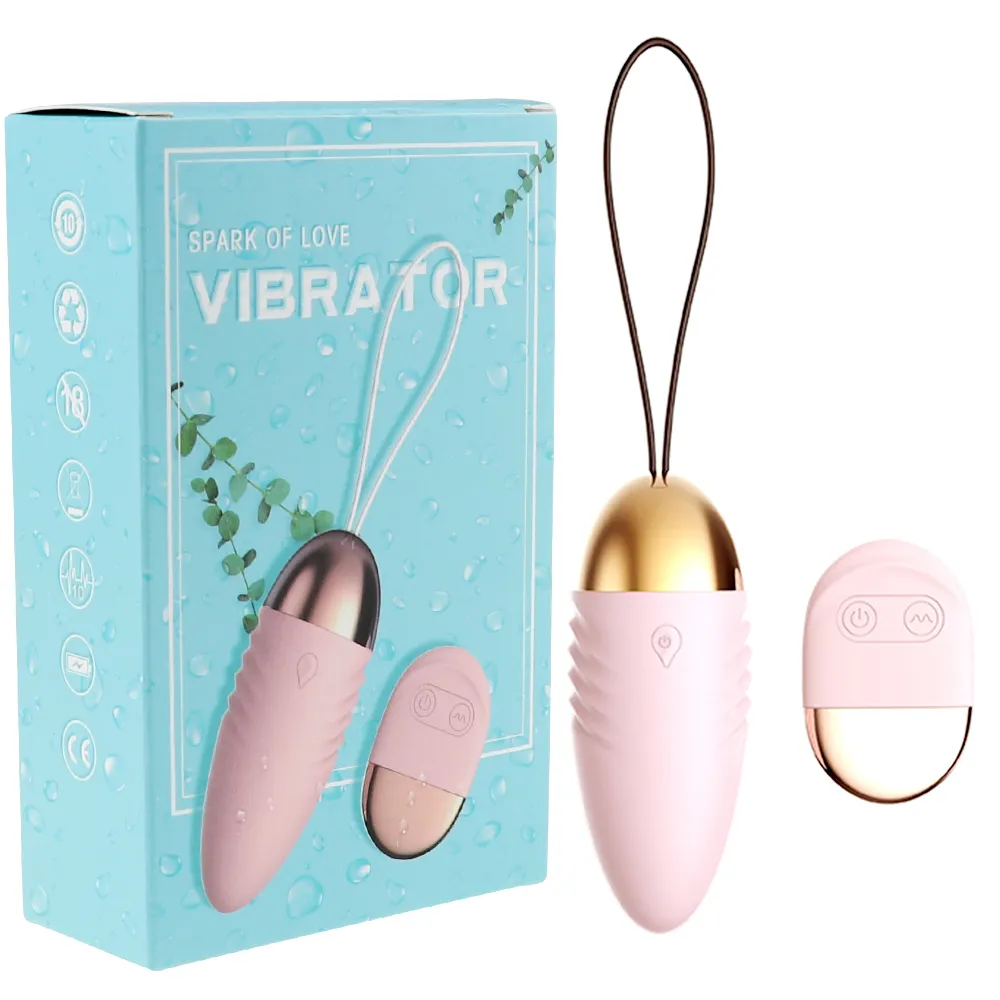 MOM NUO 10 Modos Love Egg Vibrador sem fio Bola vaginal poderosa