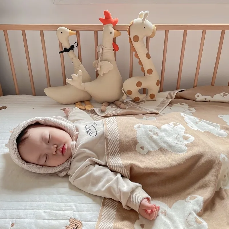 Северный стиль прекрасная чучела игрушка для животных Kawaii девочки плюшевые куклы дети рождены спящими.