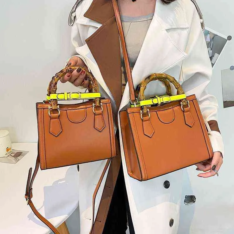 New bamboo star same bag Portable Single Shoulder Messenger versatile pop Tote Bag high sense women's Purses