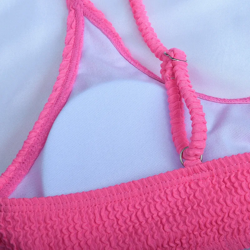 Micro Sexig baddräkt Kvinnlig ribbikini Set Push Up Women badkläder Brasiliansk baddräkt 220621