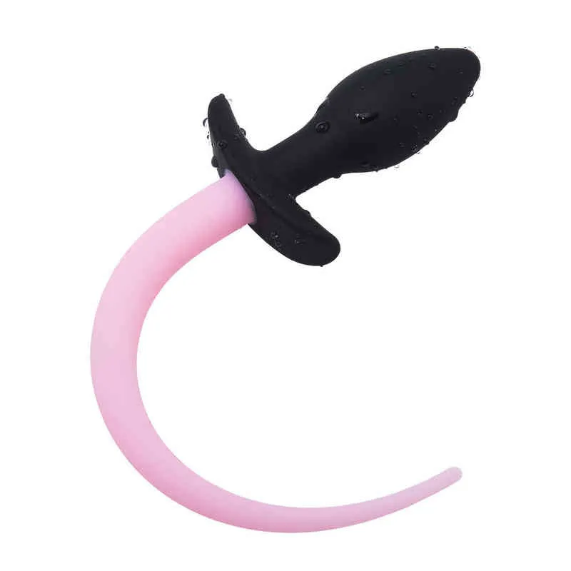 Nxy Anal Toys Plug Anal Lumineux Queue De Chien En Silicone Sm Fun Backyard Appliance Mari Et Femme Flirter Jouet Fournitures Pour Adultes 220528