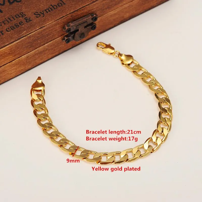 Bangle Gouden Armbanden 21 CM Figaro Chain Link Trendy Vrouwen Mannen Sieraden Hele Bruiloft Bruids Geschenken PartyBangle265M