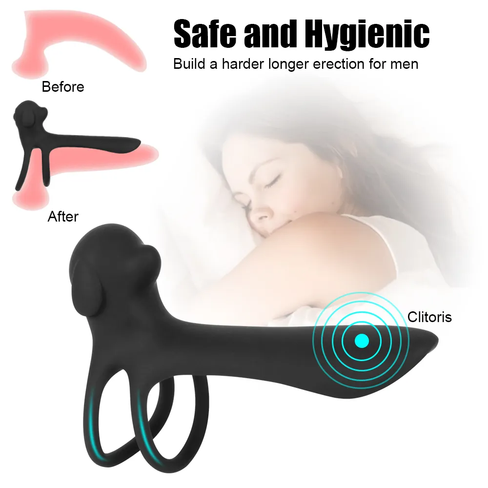 Ejaculação retardada do pênis OLO 20 Frequency Vibratation Clitoris estimulação Gs Massagem G Toy Sexy para casal para adultos produtos