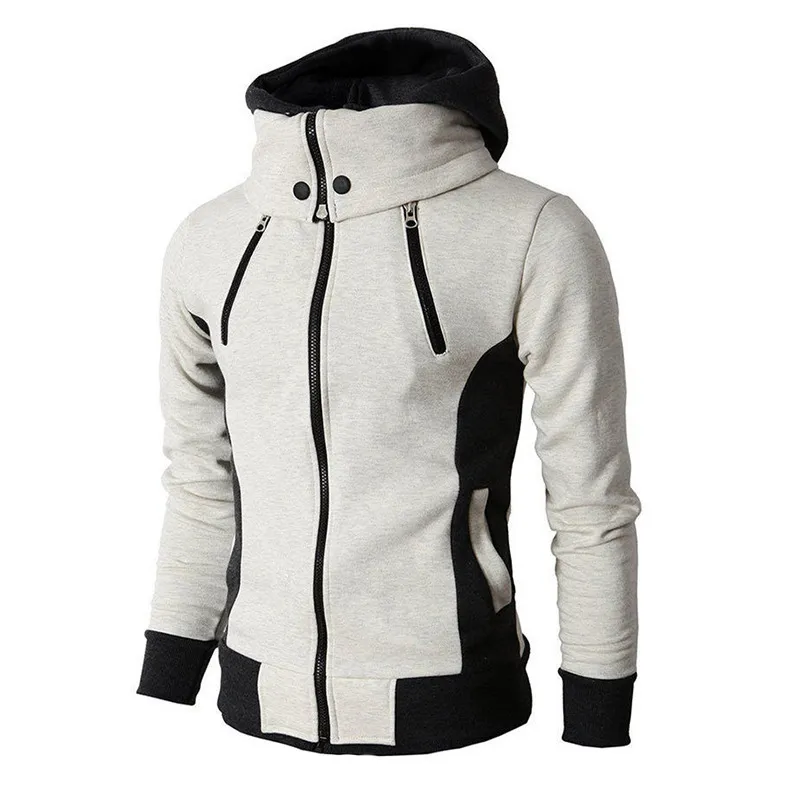 Mens Sweatshirt Jacket Spring Cotton Patchwork Coat Male Casual Outfits Tactical Army Sportswear Hooded Men 220804
