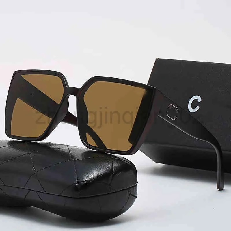Designer cc canal óculos de sol ciclo luxuoso moda mulher homens óculos de sol diamante quadrado pára-sol forma de cristal óculos de sol completo p292e