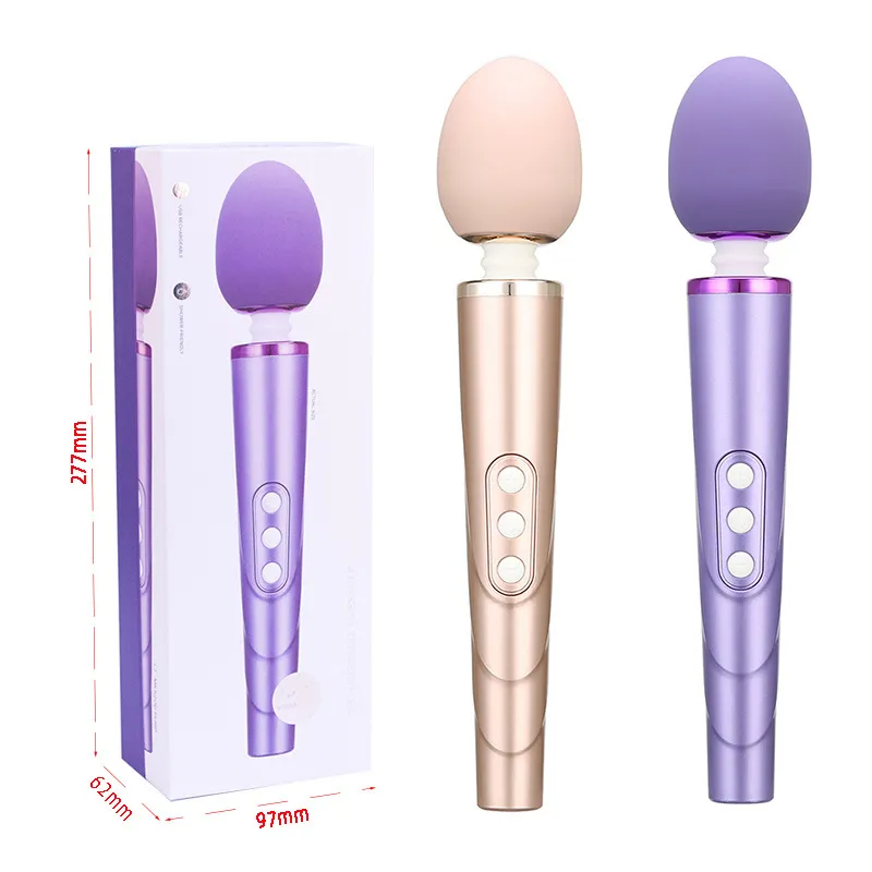 Leistungsstarker USB-aufladbarer Zauberstab-Vibrator für Frauen, großer AV-Stick, weibliches G-Punkt-Massagegerät, Klitoris-Stimulator, sexy Spielzeug für Erwachsene
