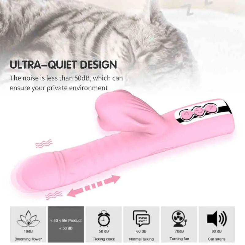 NXY Vibratori Simulazione Dildo Vibratore Telescopico Vibrazioni Pene Masturbazione femminile Strumento Clitoride Succhiare Massaggiatore Macchina del sesso Giocattoli adulti 220427