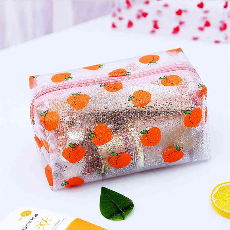 HBP Cosmetic Bags Cases Purdored Girl Clear Cosmetic Bag Pvc Transparent Makeup Bag for Women Waterproof Zipper Beauty Case Travel Toiletry Bags 220825