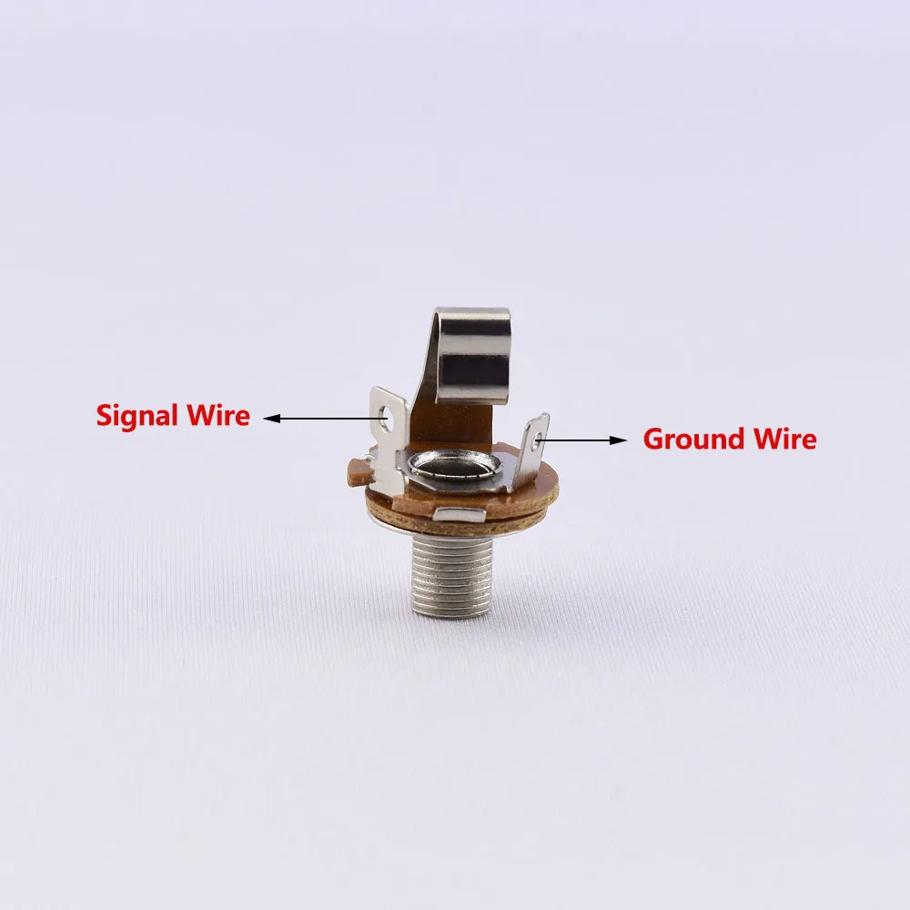 エレキギターベースのための1ピース短いオープン出力ジャック