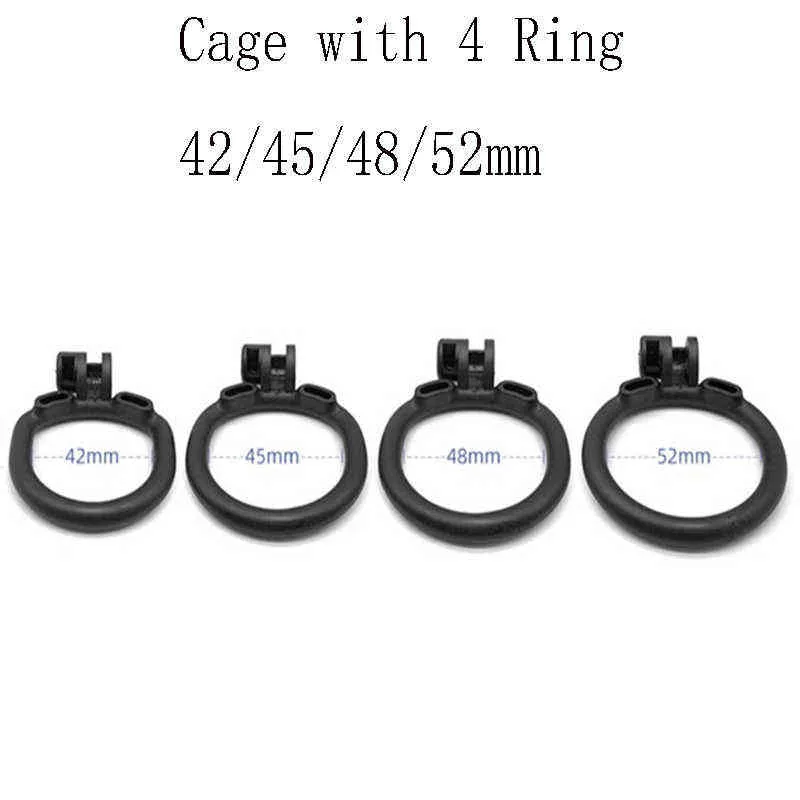 Nxy Cockrings 3d Cage De Chasteté Pénis Anneau Bdsm Civière Masturbateurs Masculins Sexitoys pour Hommes Dispositif Exotique Accessoires Sexy Jouets 220505