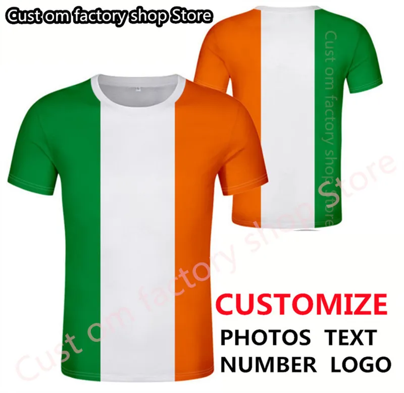 IRLANDA t shirt fai da te su misura nome numero irl nazione bandiera ie paese irlandese eire college stampa p o abbigliamento 220616gx