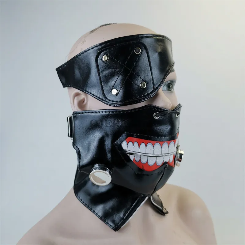 Anime Tokyo Ghoul Kaneki Ken Costumi Cosplay Maschera Maschere da festa di Halloween Cosplay 2204118649832