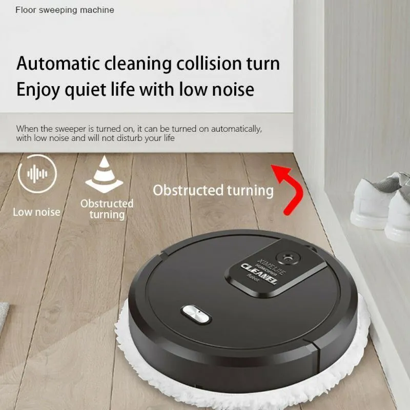 USB-laddning dammsugare hushållsgolv mops roterande mopping maskin fuktig spray intelligent svepande robot dropshiping 220408