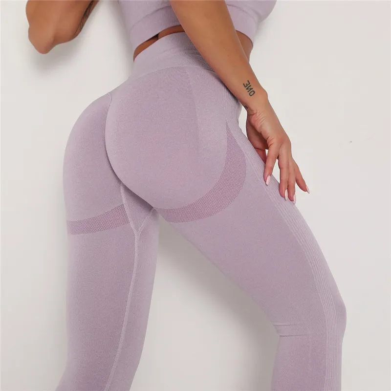 Folds Sexy Leggings Women High Waist Seamless Push Up Jegging Fitness Workout Gym Pants Knitting Female 220628