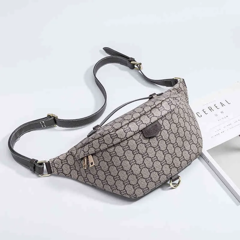 Purses Sale Trendy Simple Women's Printed Waist Bag New Casual Mångsidig One Shoulder Chest Bag