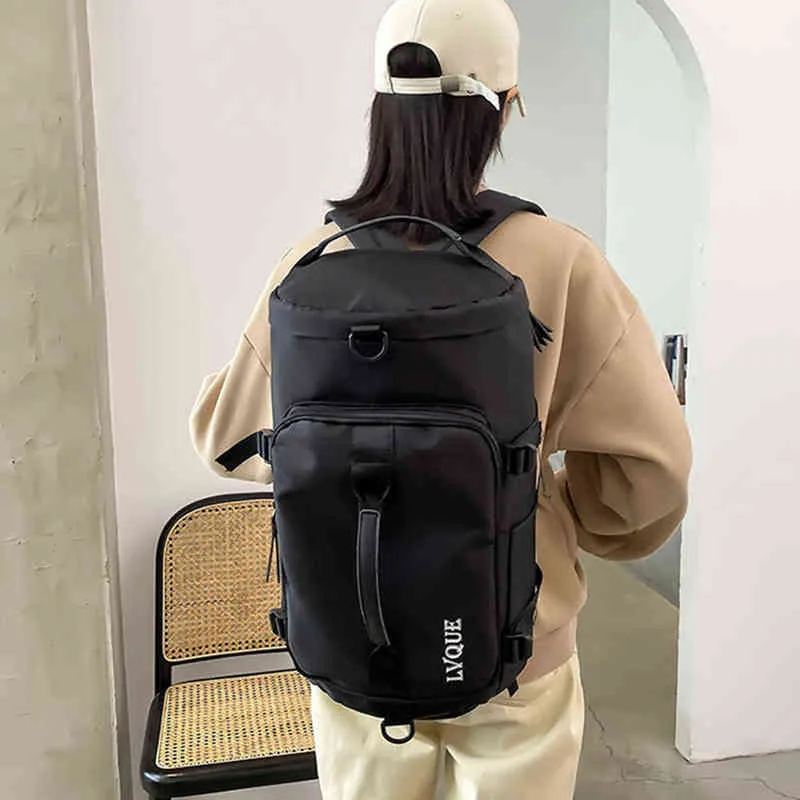 Large Capacity Storage Bag Travel Backpack Luggage Handbag Waterproof Duffel Bags Women Crossbody Shoulder Sports Bag 220630