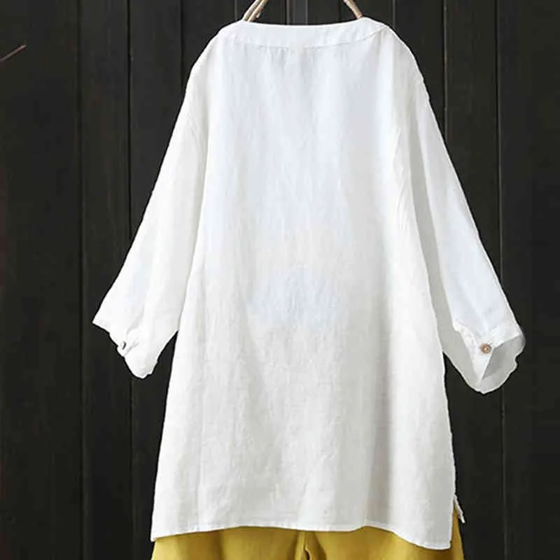 Mulheres blusas de chiffon primavera verão sufocas de cor de cor sólida camisetas casuais v pescoço de manga longa bluzki damskie l220705
