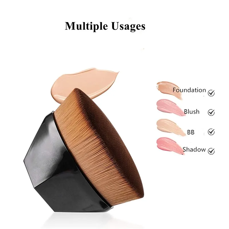 Ronshadow Magic No Trace Foundation Powder Concealer Makeup Borstar Six Corners Diamond Cosmetic Make Up Brush 220722