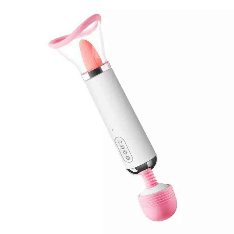 NXY Vibrators Vuxna produkter G Spot Oral Sex Leksaker För Kvinna Nippel Sugande Clitoral Stimulator Licking Tongue Sucker 0411