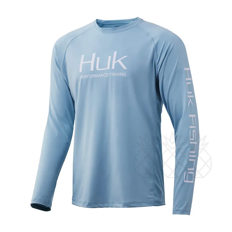 huk 낚시 옷 스웨트 셔츠 긴 소매 통기성 통기 탑