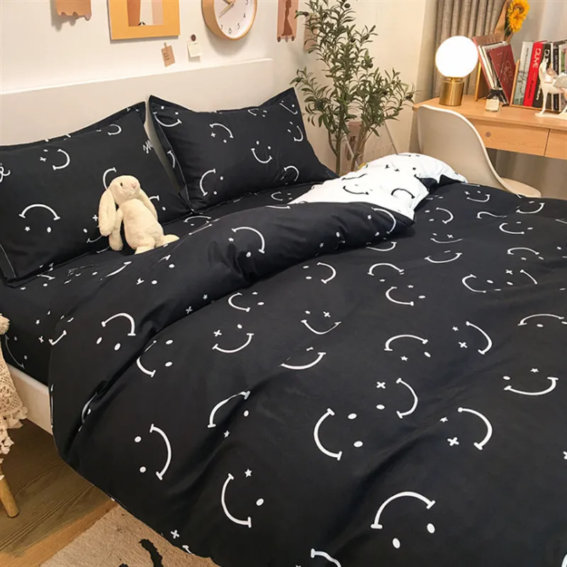 Pastoral stil höst och vinter all bomull mjuk konsistens quilt täcker bekvämt enkelt mönster designat säng täcke duvet lock