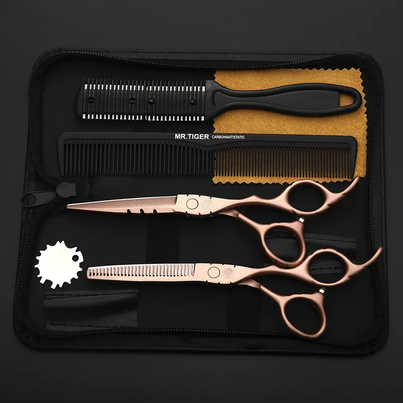 Sharp Blade 5.5 6.0 Inch Hairdressing Scissors Professional Set Cutting Shears Barber Scissor Cut Razor Makas 220317