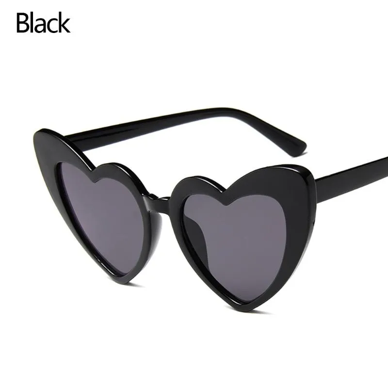 Solglasögon hjärta formad för kvinnor mode älskar uv400 skydd eyewearsunglasses298h