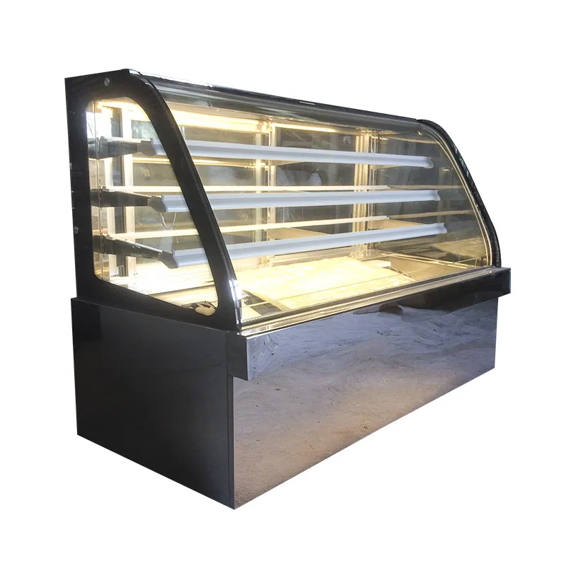Stainless Steel Pastry Display Cases Display Fridge For Cake