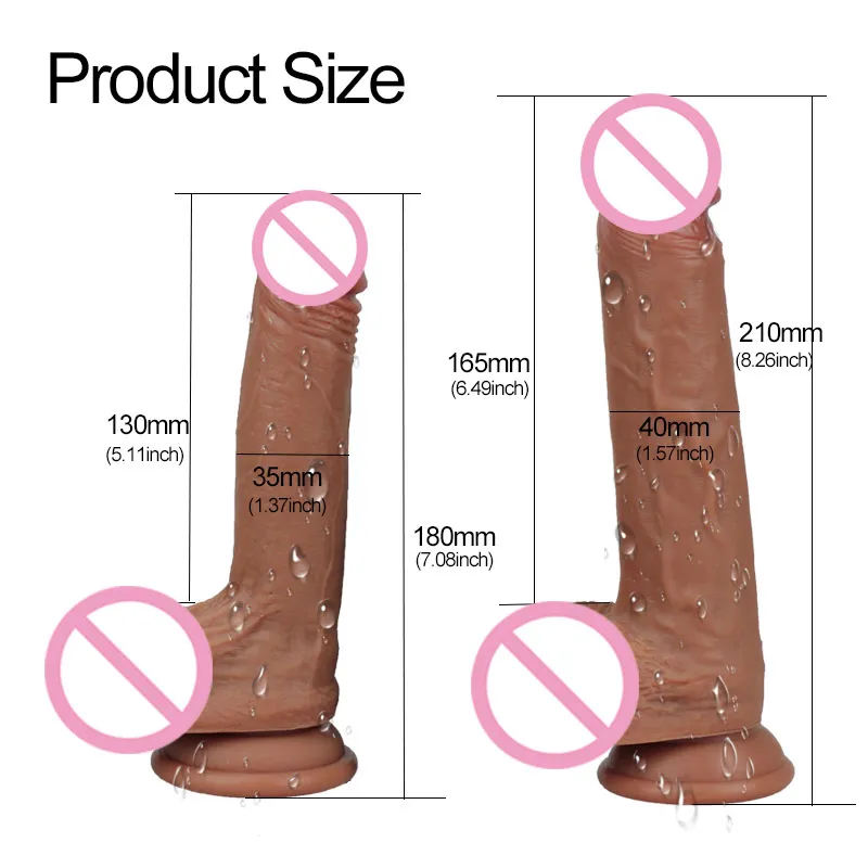 Huidgevoel Realistische dildo zachte dildo's anaal Enorme grote penis met zuignap sexy speelgoed voor vrouw Strapon Vrouwelijke kont masturbatie