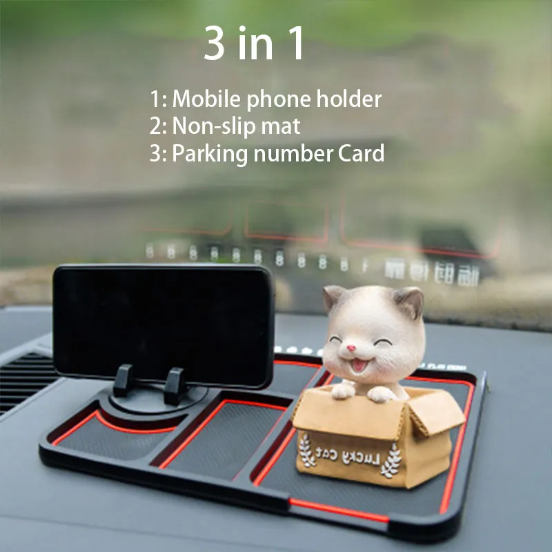 Multifunktionell bil Antislip Mat Auto Phone Holder Non Slip Sticky Anti Slide Dash Phone Mount Silicone Dashboard3914705
