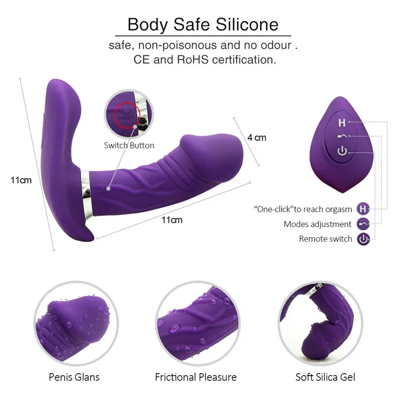 Vibromasseur papillon à distance jouets sexy pour femme culotte ventouse clitoris avec magasin de massage de vibration cachée de cinéma de bureau