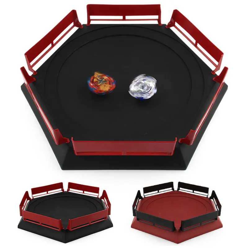 Beyblades Launcher Stadion Burst Gyro Arena Schijf Vovomay Spannende Dual Zeshoekige Tol Batting Combat Stadion voor Speelgoed 220411