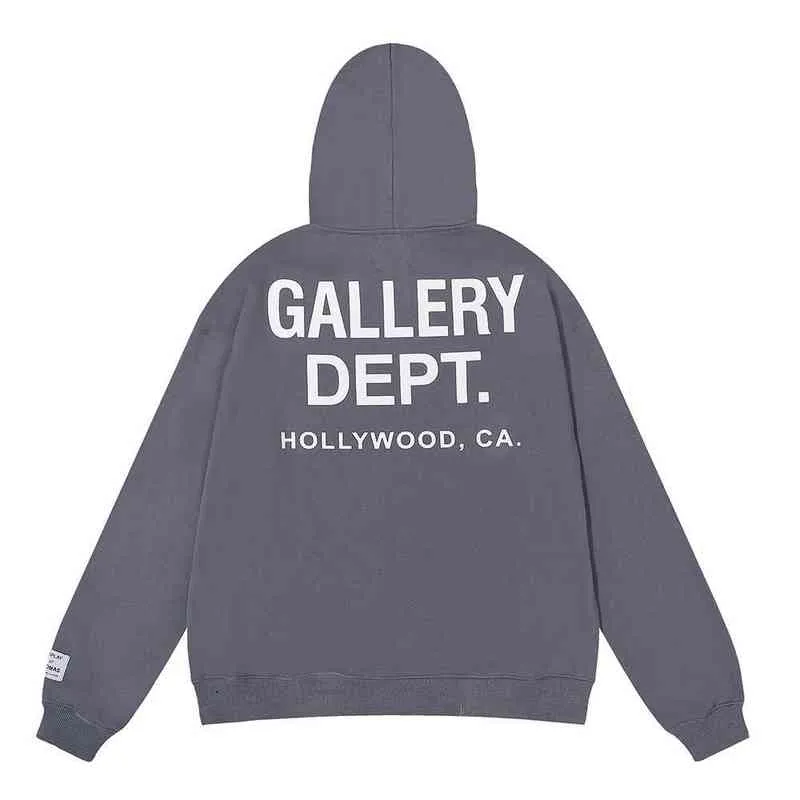 American Hoodies Man Galleryes Dept Sweater Sweaters 2023 Fashion Hoodie Los Angeles Exclusive Printed High Gram Weight Cotton Terry 7FHM