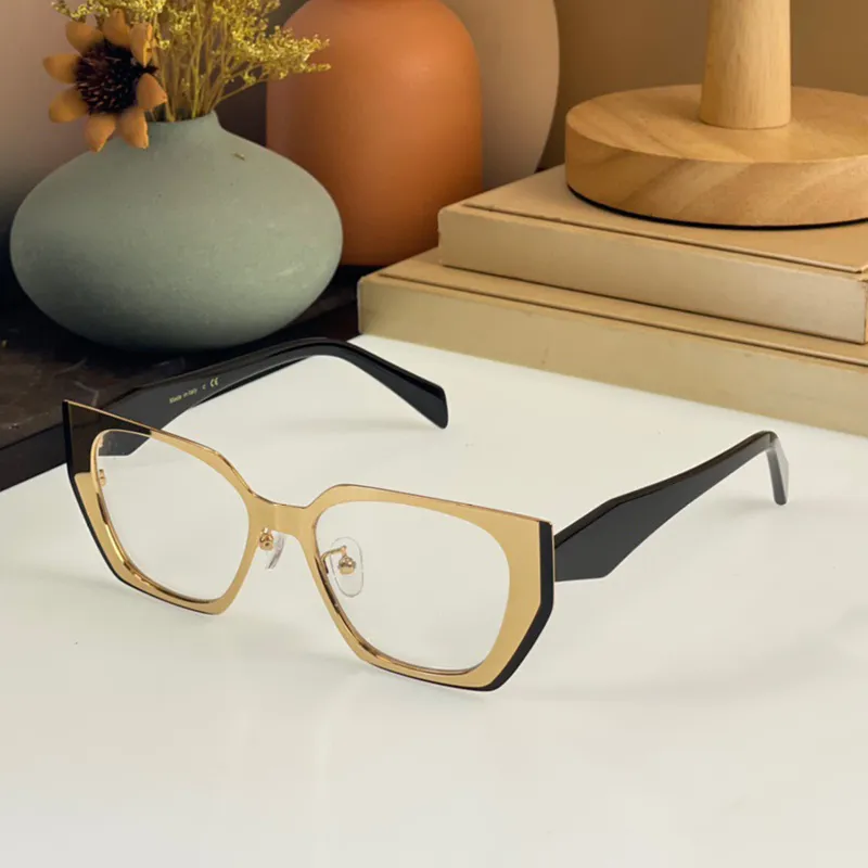 العلامة التجارية الرجعية أسيتات النظارات البصرية الرجال نساء مشهد Oculos وصفة طبية PR84 Eyeglasses Anti Blue Light Big Cat Eye Classes FR275E