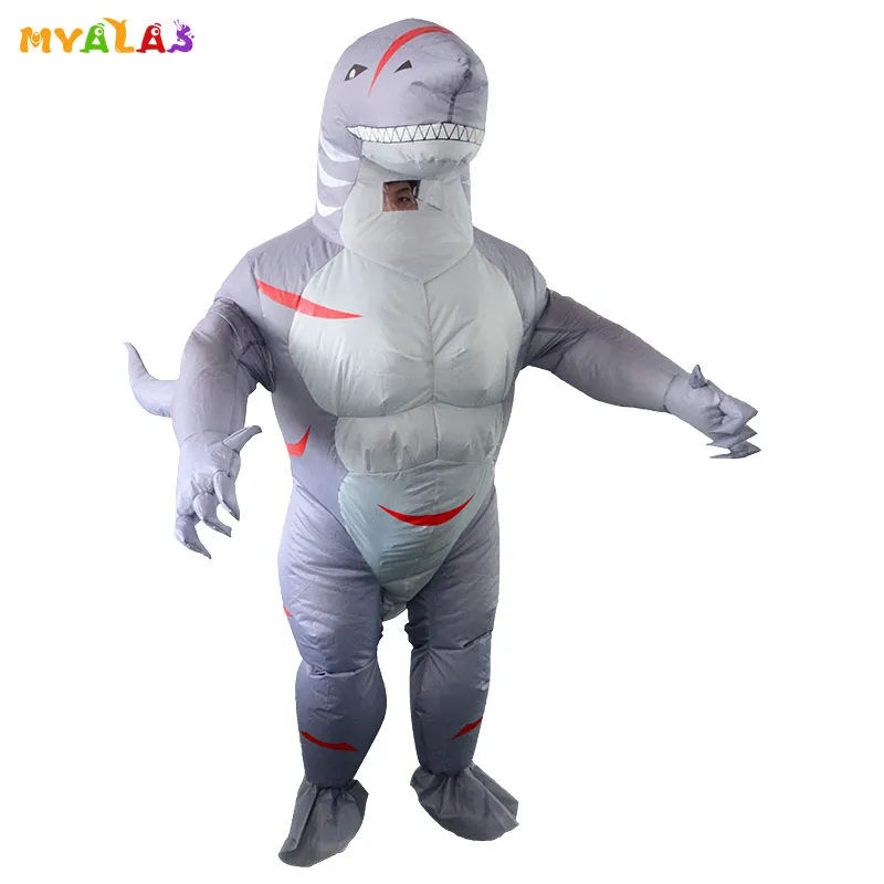 Mascote boneca traje puímbia inflável alien tubarão trajes homens desenhos animados desenhos animado festa festa