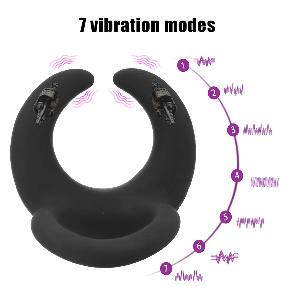 Cock ring clitoris stimulator penis afstandsbediening 7 snelheden vibrator massager sexy speelgoed voor de mens