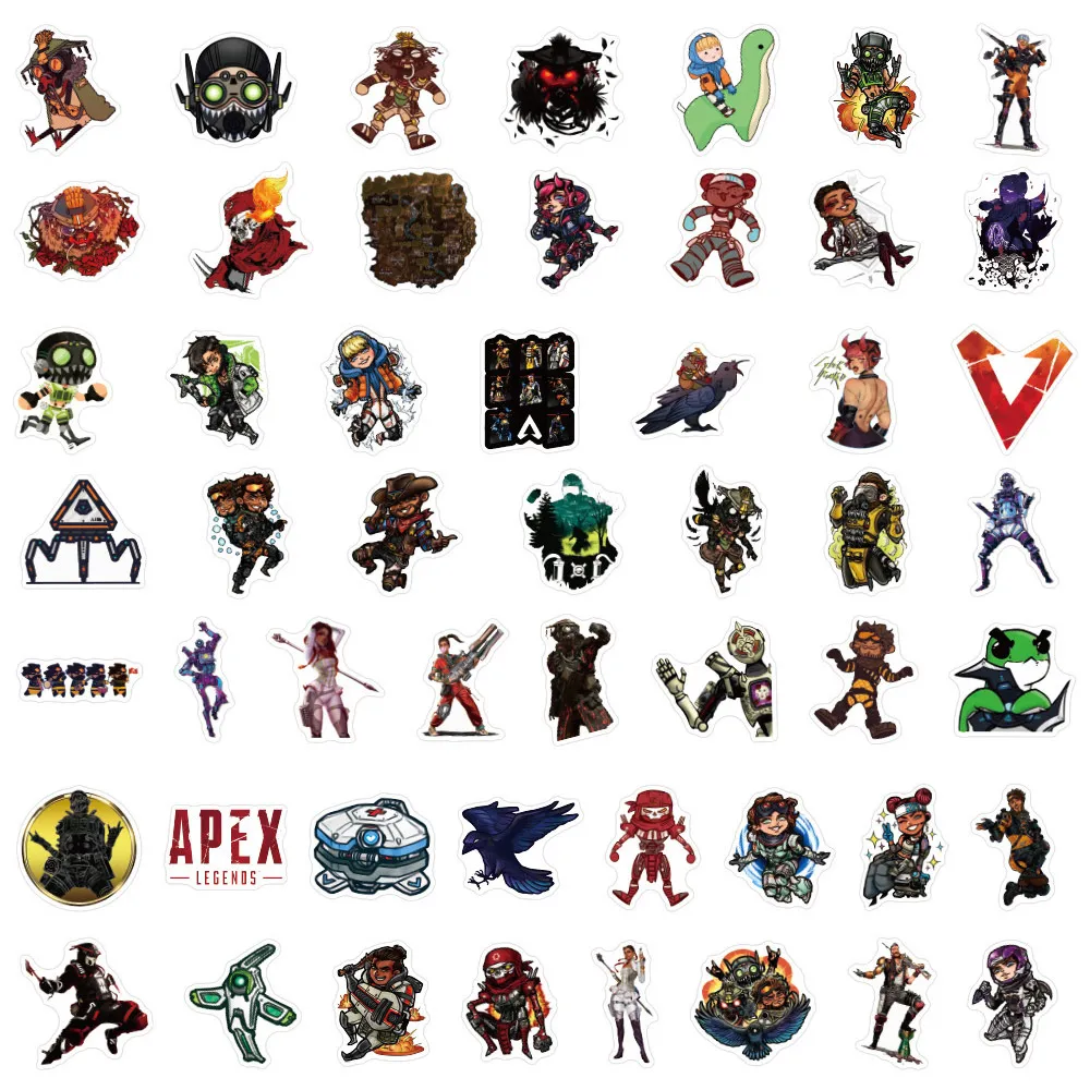 Ny vattentät 10 30 50 100st Apex Legends Game Stickers Diy Laptop Bagage Skateboard Telefon Gitarrbil klistermärke Dekaler Kids Toy S275B