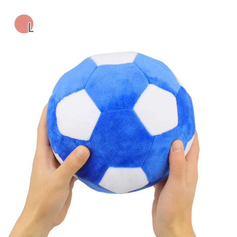 S/L Футбольный собак игрушечный щенок Sound Chew Bite Big Ball Plush Pet Squeak для маленьких больших собак Тренировка 220510