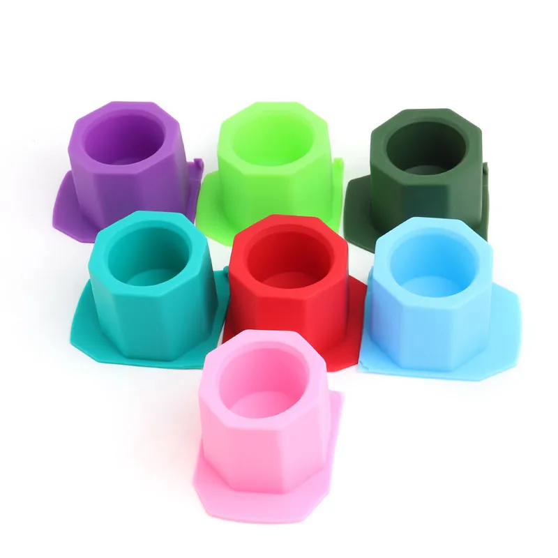 Single Hole Octagonal Silicone Concrete Fleshy Flower Pot Candlestick Ceramic Clay DIY Crafts Cactus Cement Molds 220611