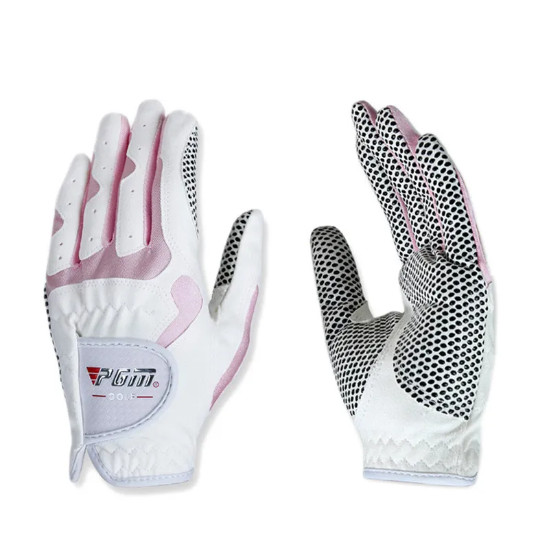 Luvas de golfe femininas PGM mão esquerda mão direita esporte nanômetro de alta qualidade luvas de golfe respirável proteção para a palma da mão 2207055870524