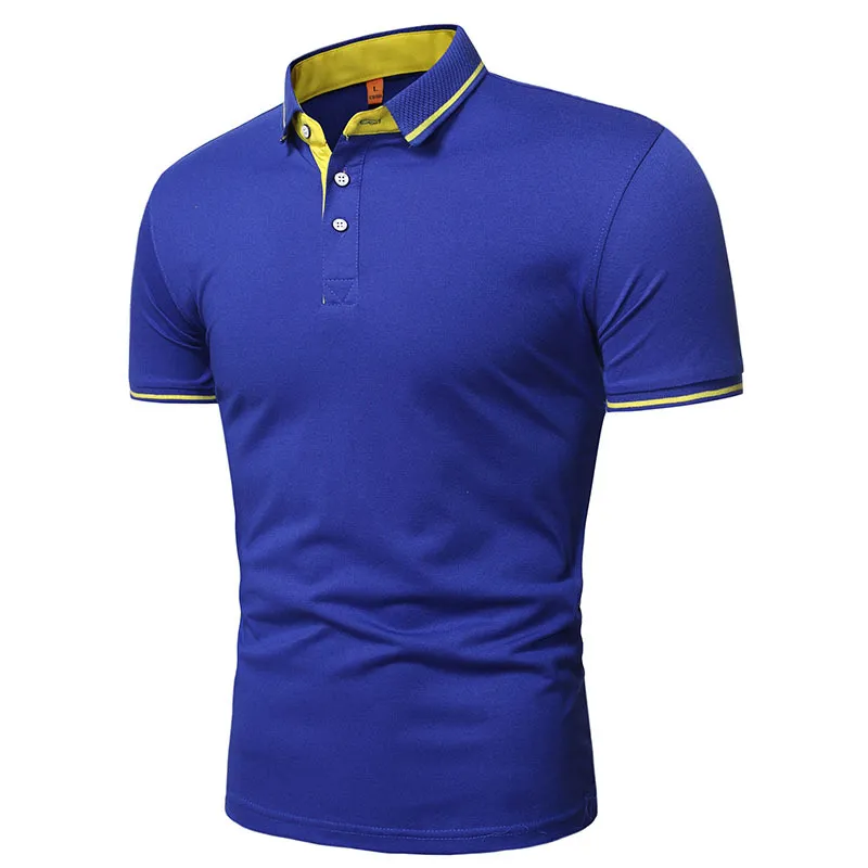 Летние высококачественные повседневные деловые рубашки с короткими рукавами и воротником-стойкой, удобная рубашка поло для мужчин 220614