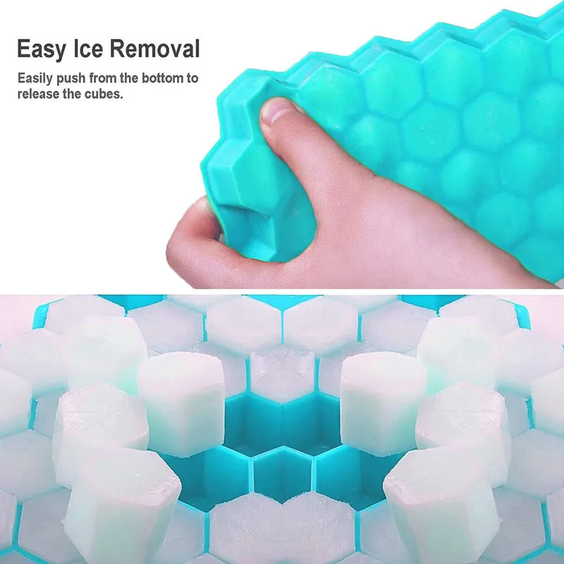 SILIKOLOVE Honeycomb Trays with Removable Lids Silica Gel Ice Cube Mold A Free 220611